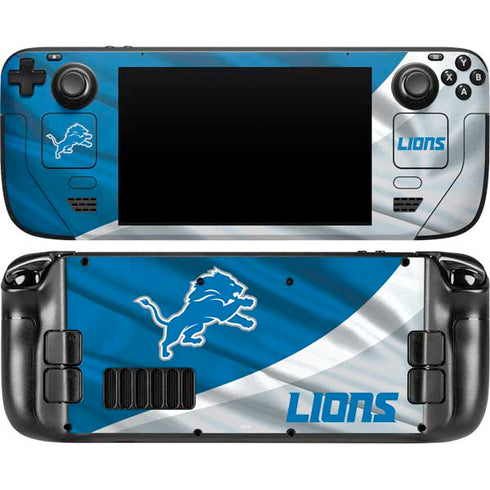 NFL Detroit Lions Steam Deck Handheld Gaming Computer Skin